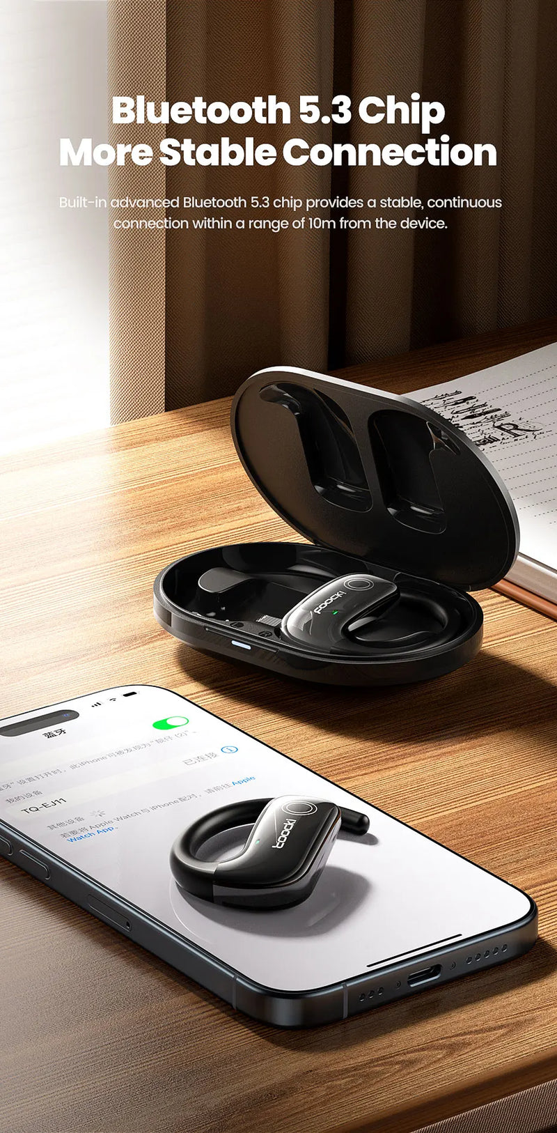 Fone de Ouvido Sem Fio Toocki- Auricular