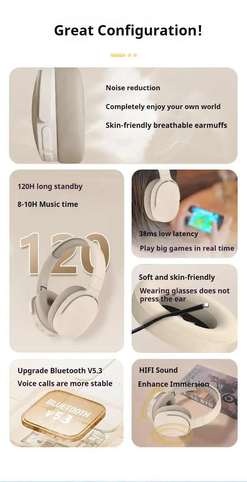 HEADPHONE SEM FIO - BLUETHOOTH 5.3