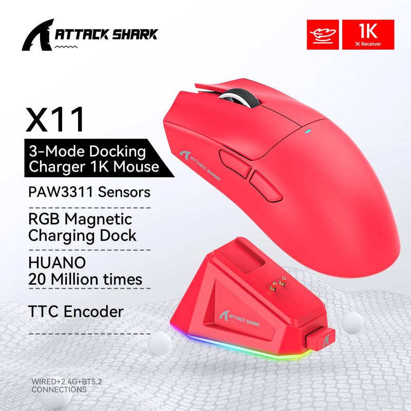 Mouse Attck Shark R1 Sem  Fio