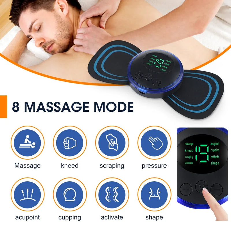 ADESIVO MASSAGEADOR DE PESCOÇO EMS