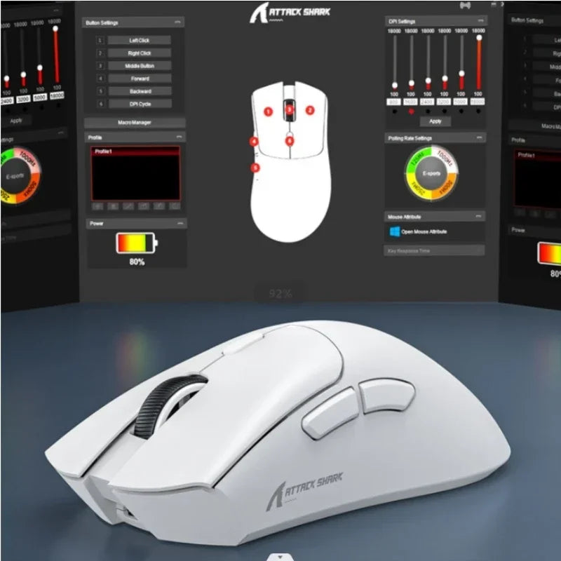 Mouse Attck Shark R1 Sem  Fio