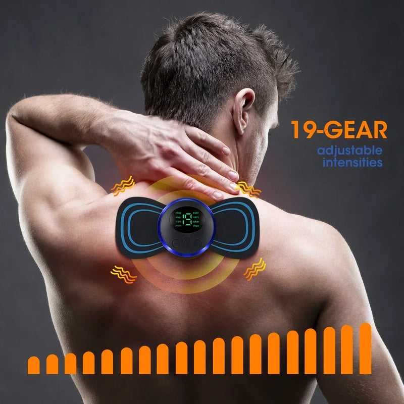 ADESIVO MASSAGEADOR DE PESCOÇO EMS